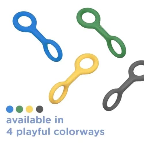 Ubbi Tuggle Dog Toy, Blue | Durable Natural Rubber Tug for Medium & Large Dogs thumbnail 6