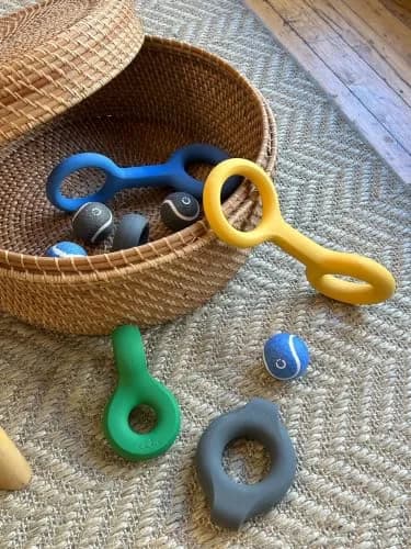 Ubbi Tuggle Dog Toy, Blue | Durable Natural Rubber Tug for Medium & Large Dogs thumbnail 8