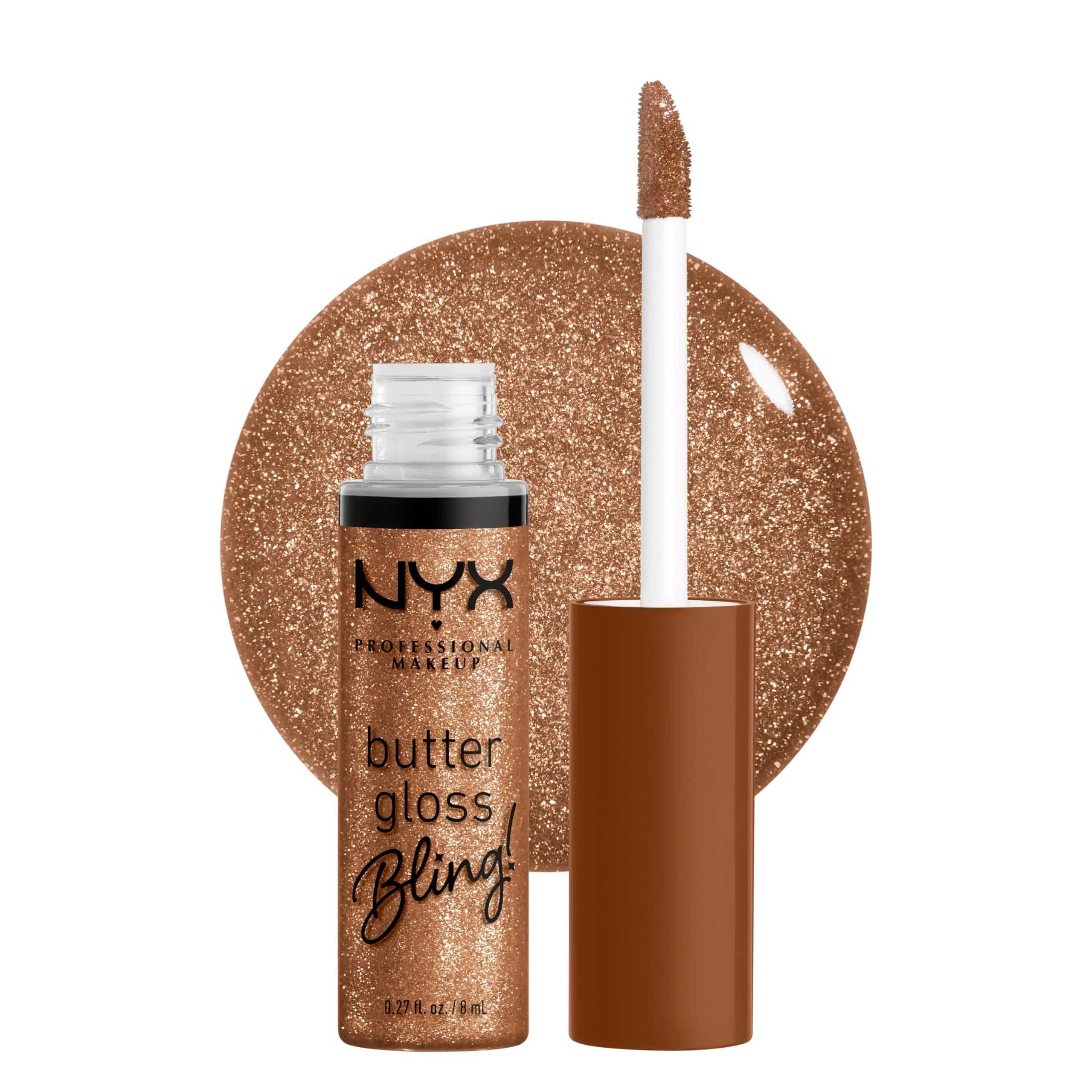 NYX PROFESSIONAL MAKEUP Butter Gloss Bling Lip Gloss - Pay Me In Gold | Vegan & Non-Sticky Shine - main product image