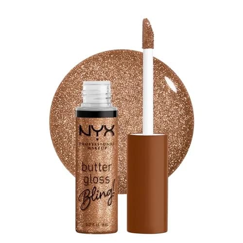 NYX PROFESSIONAL MAKEUP Butter Gloss Bling Lip Gloss - Pay Me In Gold | Vegan & Non-Sticky Shine thumbnail 1