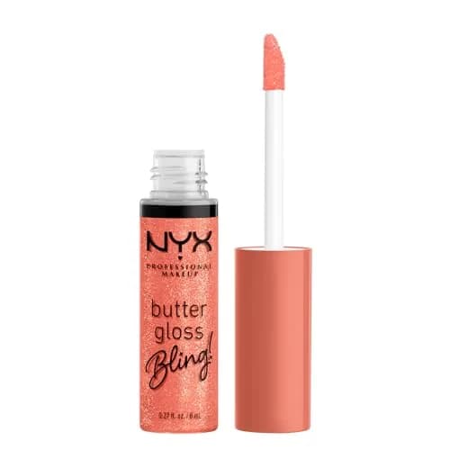 NYX PROFESSIONAL MAKEUP Butter Gloss Bling Lip Gloss, Dripped Out (Shimmer) 8ml (0.27 Fl Oz) thumbnail 1