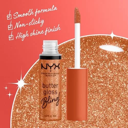NYX PROFESSIONAL MAKEUP Butter Gloss Bling Lip Gloss, Pricey (7.65 ml / 0.27 Fl Oz) | Vegan & Non-Sticky Shine thumbnail 4