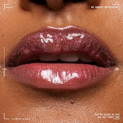 NYX PROFESSIONAL MAKEUP Butter Gloss Bling Lip Gloss - She Got Money (7.65 ml / 0.27 Fl Oz) thumbnail 4