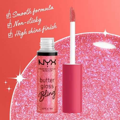 NYX PROFESSIONAL MAKEUP Butter Gloss Bling Lip Gloss - She Got Money (7.65 ml / 0.27 Fl Oz) thumbnail 3