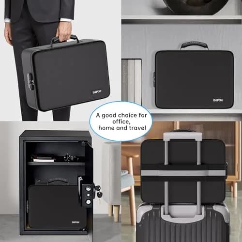 ENGPOW Fireproof File Organizer Bag with 13 Pockets Accordion File Folder & Lock, 1.38 kg (3 lb) | Protects Documents Up to 5200°F thumbnail 6