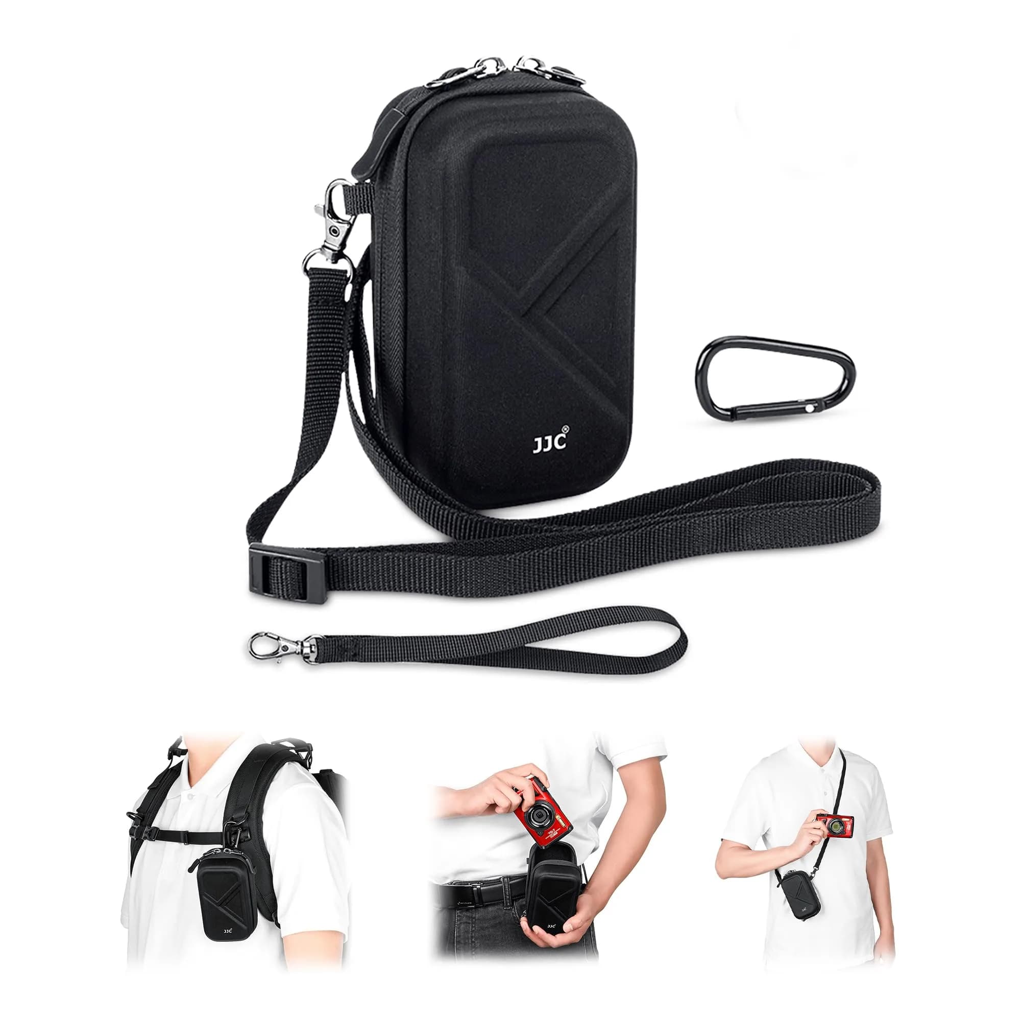 JJC Compact Camera Case Bag for Ricoh GR IIIx Olympus TG-7 Sony RX100 VII | Durable EVA Hard Shell with Accessory Pocket - main product image