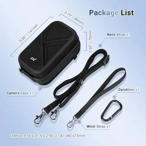 JJC Compact Camera Case Bag for Ricoh GR IIIx Olympus TG-7 Sony RX100 VII | Durable EVA Hard Shell with Accessory Pocket thumbnail 7