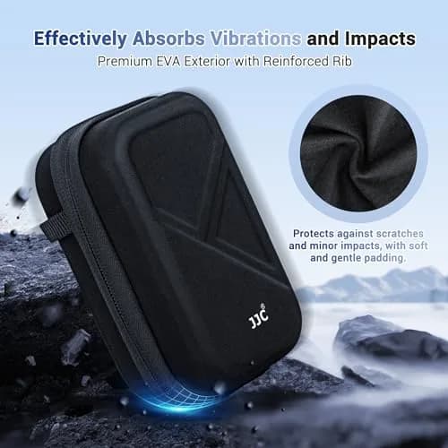 JJC Compact Camera Case Bag for Ricoh GR IIIx Olympus TG-7 Sony RX100 VII | Durable EVA Hard Shell with Accessory Pocket thumbnail 2