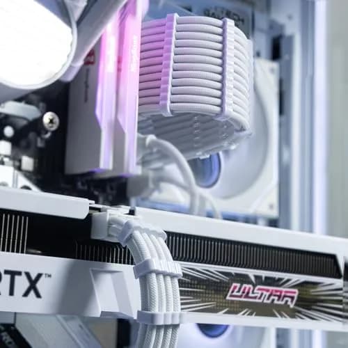 Sirlyr White 24-Pack PSU Cable Organizer Combs Kit 3.5mm | Neat PC Cables & Better Airflow thumbnail 6