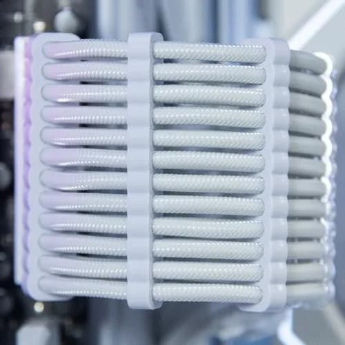 Sirlyr White 24-Pack PSU Cable Organizer Combs Kit 3.5mm | Neat PC Cables & Better Airflow thumbnail 7