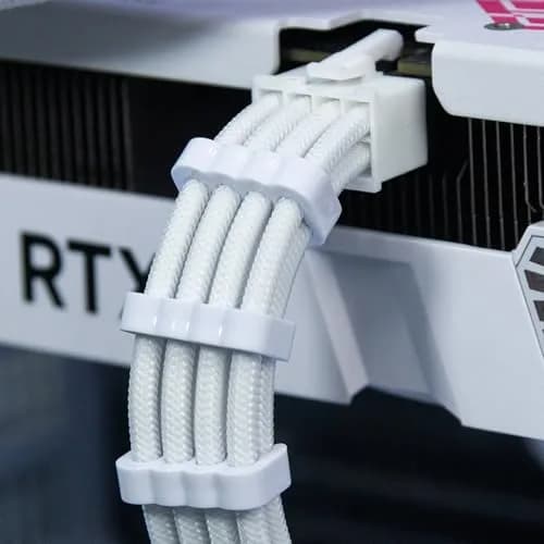 Sirlyr White 24-Pack PSU Cable Organizer Combs Kit 3.5mm | Neat PC Cables & Better Airflow thumbnail 8