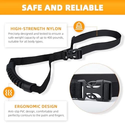 KOUNATSURI Car Door Handle for Elderly 2-Pack | Portable Vehicle Support Handle with 400lb Capacity thumbnail 3