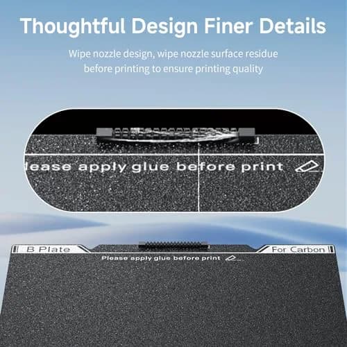 Creality K1C Textured Build Plate 235x235mm (9.25x9.25 in) | Official PEI Sheet with Nozzle Cleaner thumbnail 5