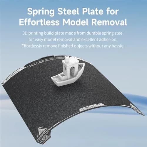Creality K1C Textured Build Plate 235x235mm (9.25x9.25 in) | Official PEI Sheet with Nozzle Cleaner thumbnail 6