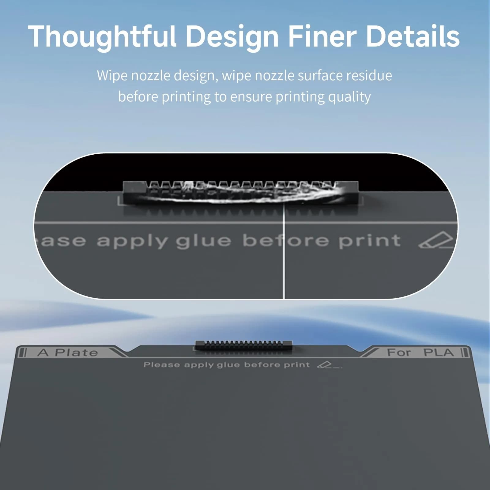 Creality K1C Smooth PEI Build Plate 235x235mm | Nozzle Cleaner & Magnetic Platform for Ender 3 Series - view 5