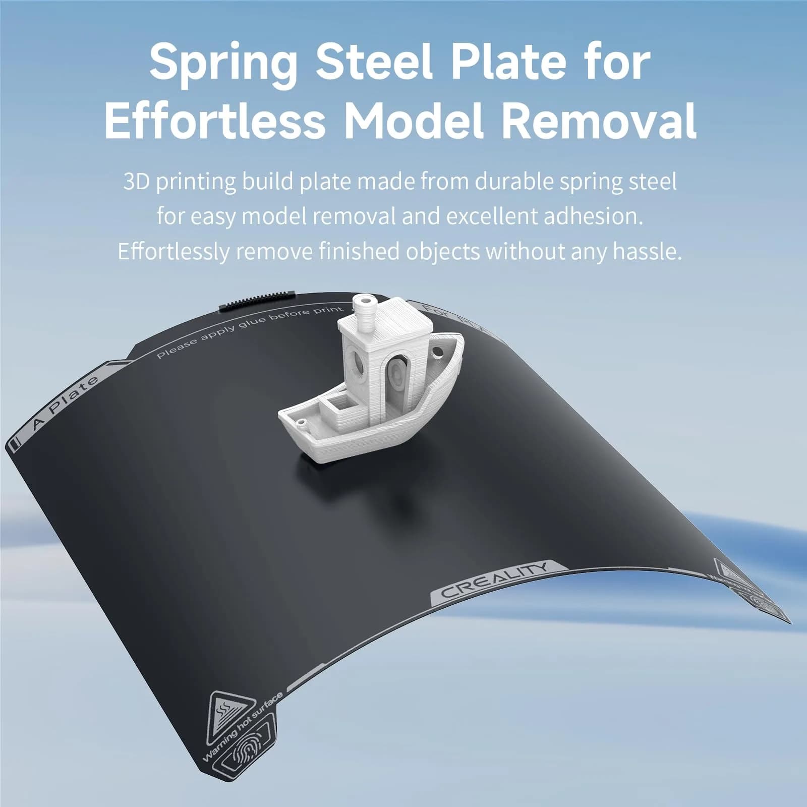 Creality K1C Smooth PEI Build Plate 235x235mm | Nozzle Cleaner & Magnetic Platform for Ender 3 Series - view 6