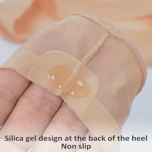 SUE&JOE Women's No Show Socks Low Cut Liner Socks Non Slip Nylon Footies (4pair Coffee) | Invisible Socks for Flats thumbnail 6