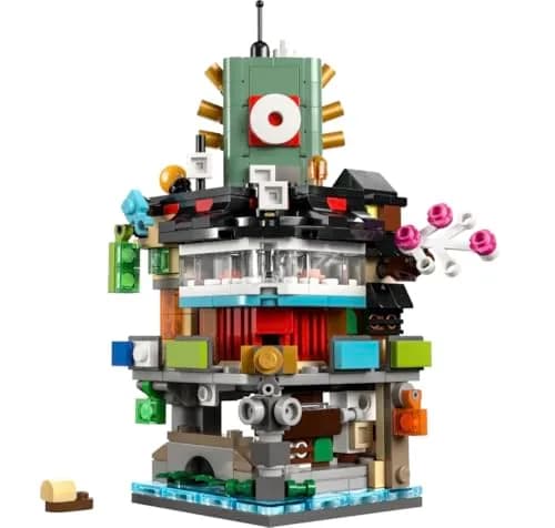 LEGO NINJAGO Micro City Building Set 40703 - Modular 5-Story Block with Teahouses and Sushi Bar | Compatible with Other Micro Sets thumbnail 2