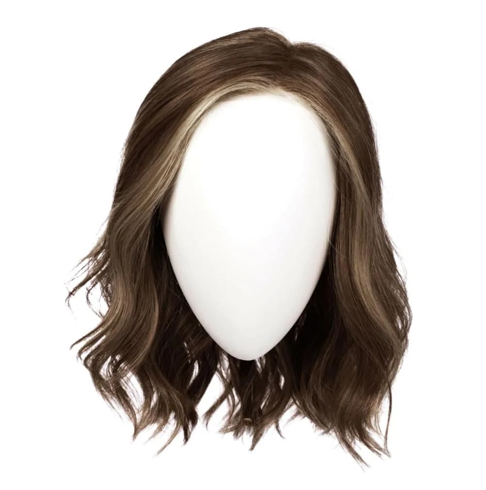 Hair u wear Raquel Welch Simmer Elite Layered Shoulder Length Wig Petite Cap RL4/10SS SS Iced Java | Lightweight Hand-Tied Synthetic Wig — RL4/10SS SS Iced Java
