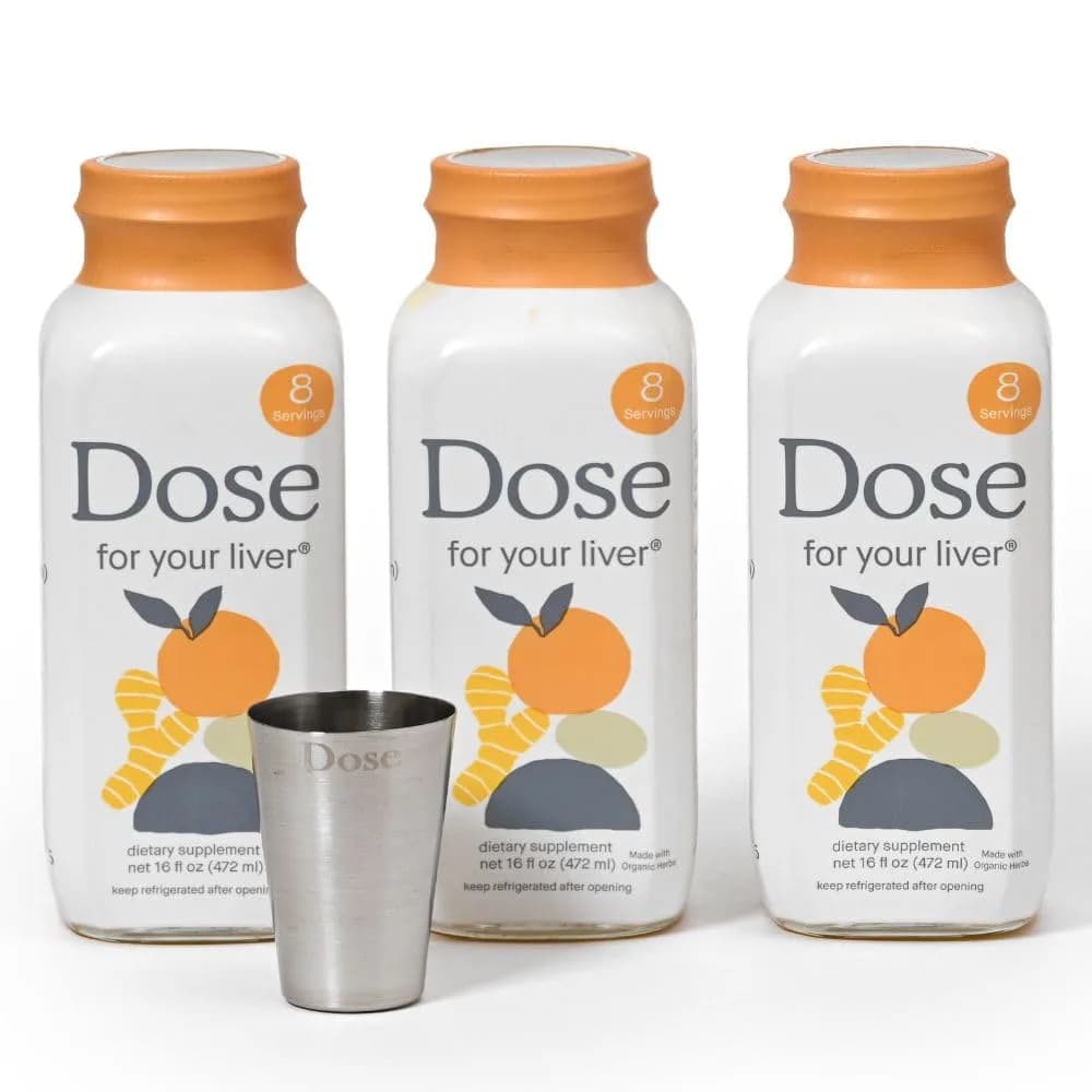 Dose for Your Liver Organic Milk Thistle Supplement with Turmeric, Dandelion, Ginger, and Orange, 60 Capsules | Supports Healthy Liver Function - main product image