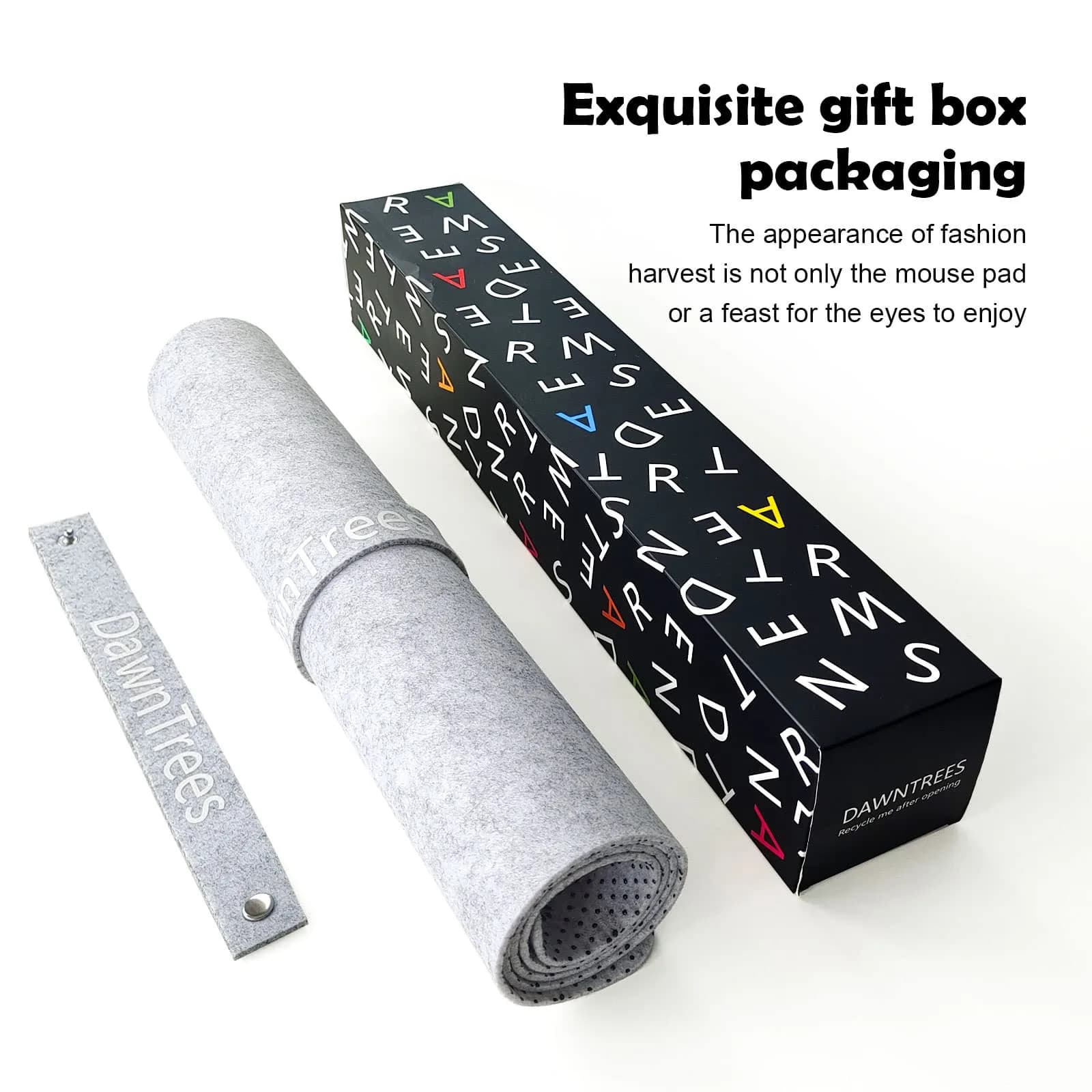 DAWNTREES Extra Large Felt Desk Mat 140x60cm (55''x23.6'') | Noise Reduction Writing Mat - view 6