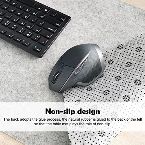 DAWNTREES Extra Large Felt Desk Mat 140x60cm (55''x23.6'') | Noise Reduction Writing Mat thumbnail 3