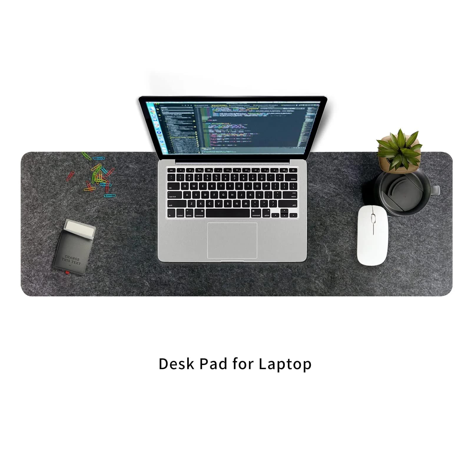 DAWNTREES Extra Large Felt Desk Mat 140x60cm (55''x23.6'') | Noise-Free Office & Smooth Mouse Glide - view 9