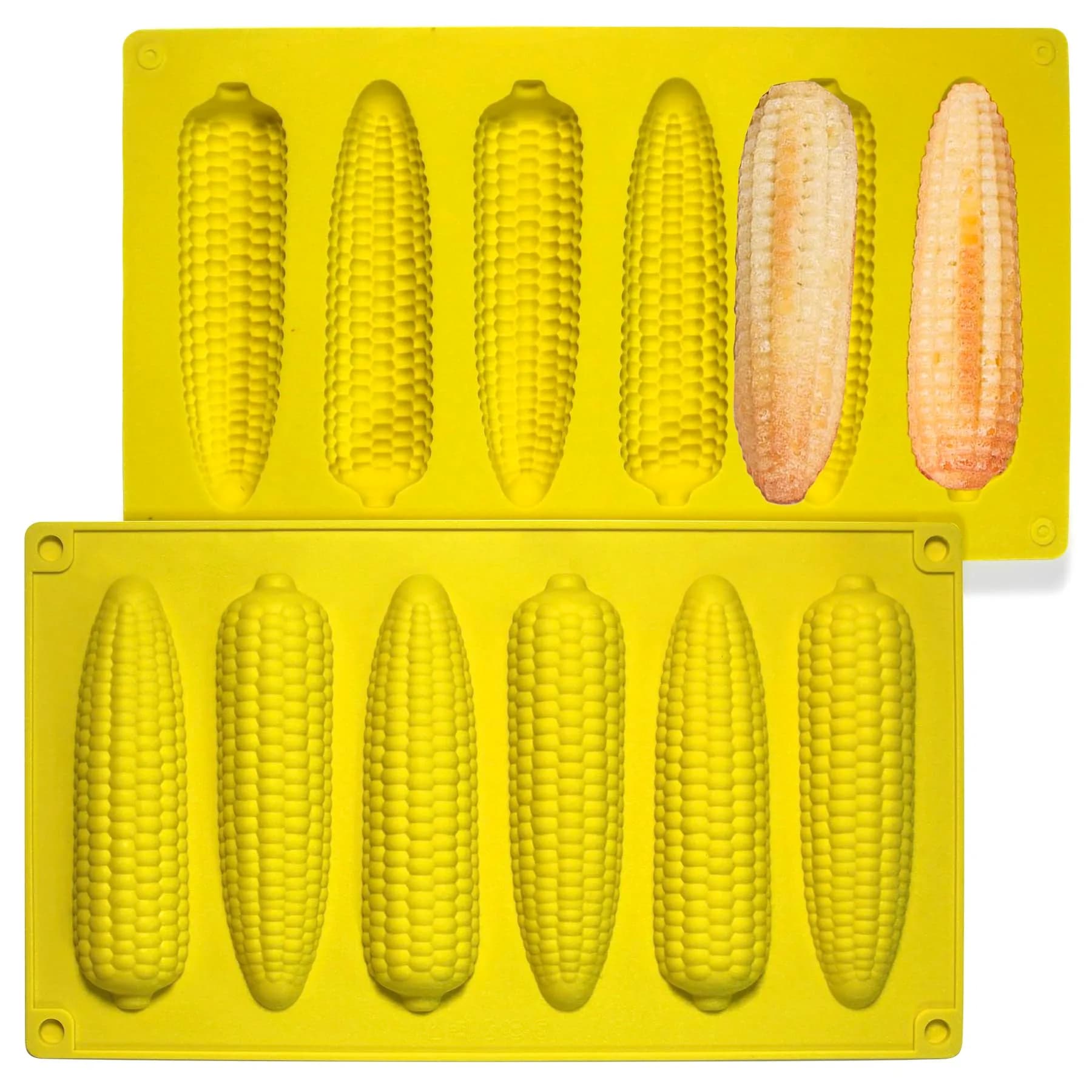 Sidosir Corn Stick Mold Silicone for Baking | 6-Cavity Non-Stick Cake Pan (11" x 6.3") — Corn Stick Mold