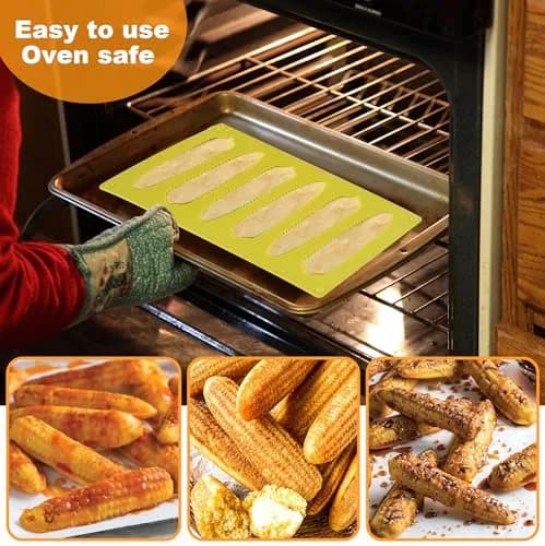 Sidosir Corn Stick Mold Silicone for Baking | 6-Cavity Non-Stick Cake Pan (11" x 6.3") thumbnail 5