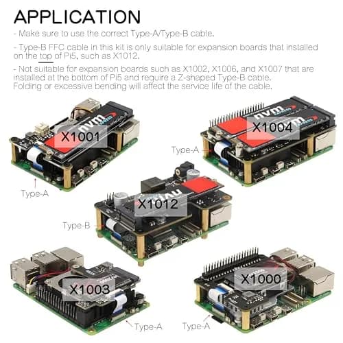 Geekworm PCIe FFC Ribbon Cable Set 30mm/50mm/80mm | Supports Raspberry Pi 5 & NVMe SSD thumbnail 4