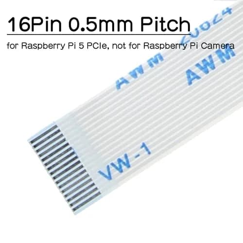 Geekworm PCIe FFC Ribbon Cable Set 30mm/50mm/80mm | Supports Raspberry Pi 5 & NVMe SSD thumbnail 2