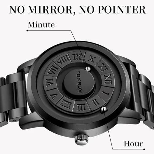 Weicam Unisex Magnetic Levitation Balls Dial Watch 42mm (1.65 inch) | Unique Roman Numerals Quartz thumbnail 5