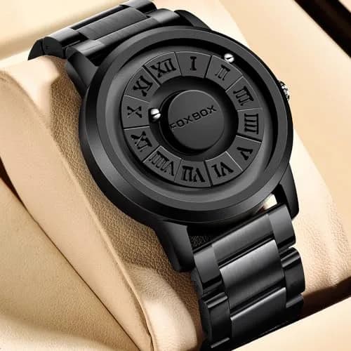 Weicam Unisex Magnetic Levitation Balls Dial Watch 42mm (1.65 inch) | Unique Roman Numerals Quartz thumbnail 2