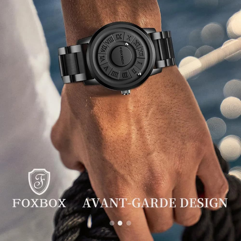 Weicam Unisex Magnetic Levitation Balls Dial Watch 42mm (1.65 inch) | Unique Roman Numerals Quartz - view 3