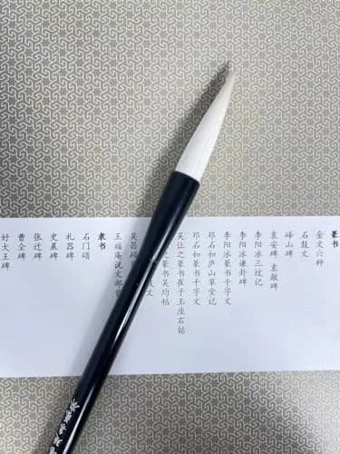 Easyou Hu Brush Chinese Brush for Calligraphy and Sumi Drawing Goat Hair Mixed Pig Hair 1.4cm (0.53") D x 5.5cm (2.16") L | Professional Art Brush for Ink Painting thumbnail 5