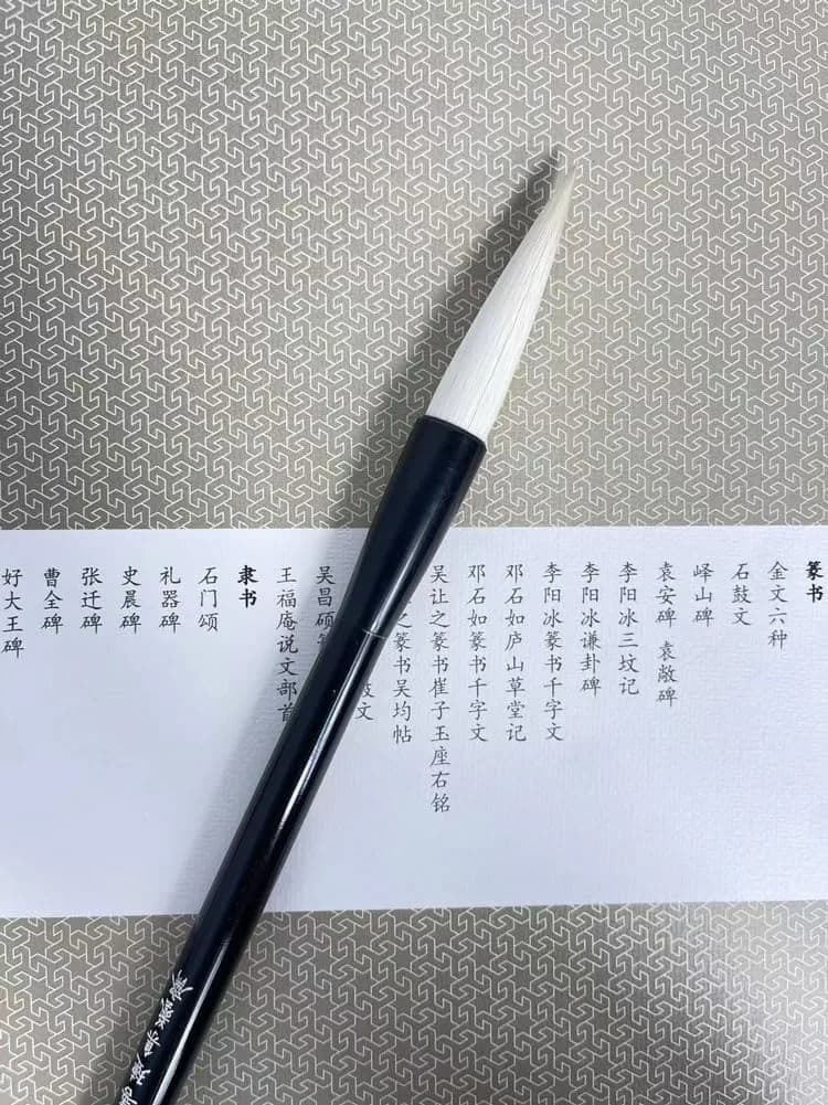 Easyou Hu Brush Chinese Brush for Calligraphy and Sumi Drawing Goat Hair Mixed Pig Hair 1.4cm (0.53") D x 5.5cm (2.16") L | Professional Art Brush for Ink Painting - view 5