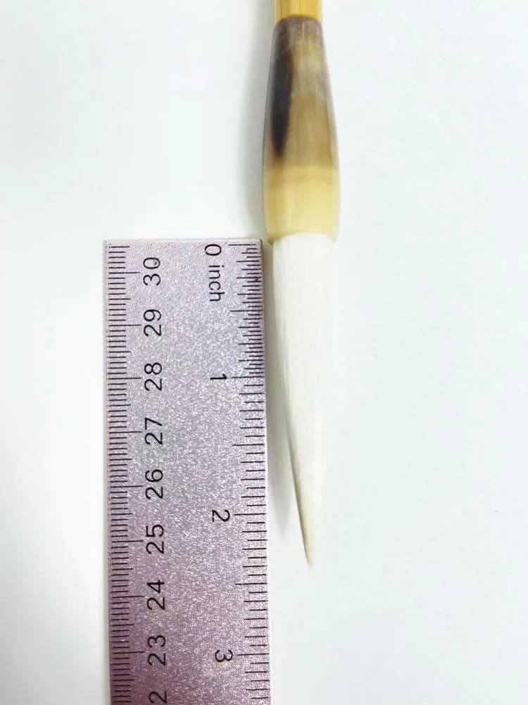 Easyou Hu Brush Chinese Calligraphy Brush Pure Refined Goat Hair 1.05cm D x 6cm L | Professional Sumi Drawing Brush - view 8