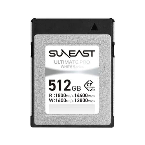 SUNEAST White Series 512GB CFexpress Type B Memory Card | Read 1800MB/s Write 1600MB/s with TLC NAND thumbnail 1