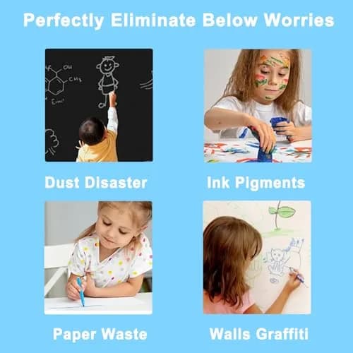 Yemotopro Replacement Stylus Drawing Pen for LCD Writing Tablets | 3 Pack Black, 4.8" with Elastic Lanyard thumbnail 5