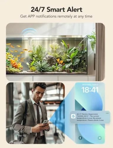 GoveeLife WiFi Pool Thermometer P1 Wireless, Water Thermometer 20 cm (7.9 in) | Real-time Temperature Monitoring thumbnail 8