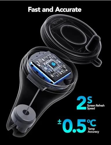 GoveeLife WiFi Pool Thermometer P1 Wireless, 2 Pack | Monitors Water Temp Remotely with App Control thumbnail 4