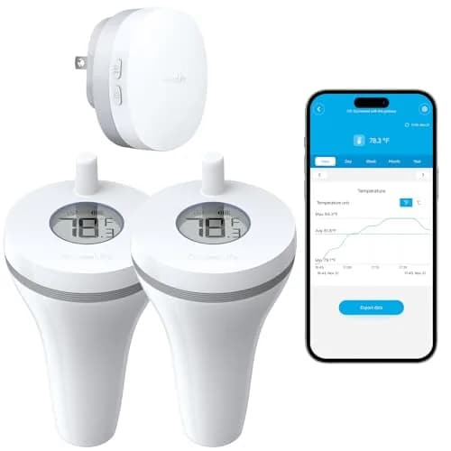 GoveeLife WiFi Pool Thermometer P1 Wireless, 2 Pack | Monitors Water Temp Remotely with App Control thumbnail 1