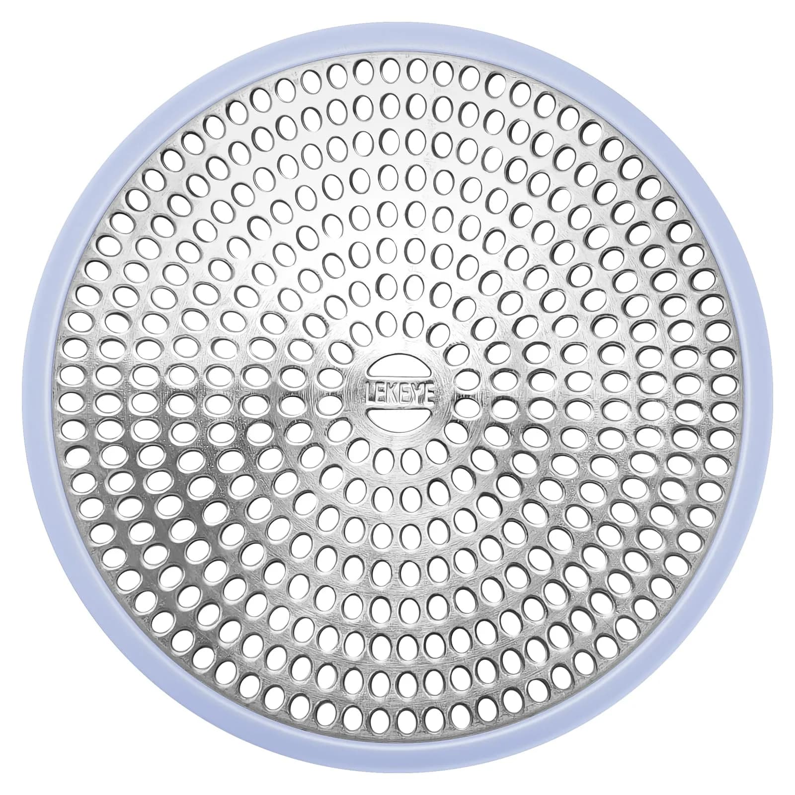 LEKEYE Shower Drain Hair Catcher Stainless Steel & Silicone Light Blue | Prevents Clogs & Catches Hair