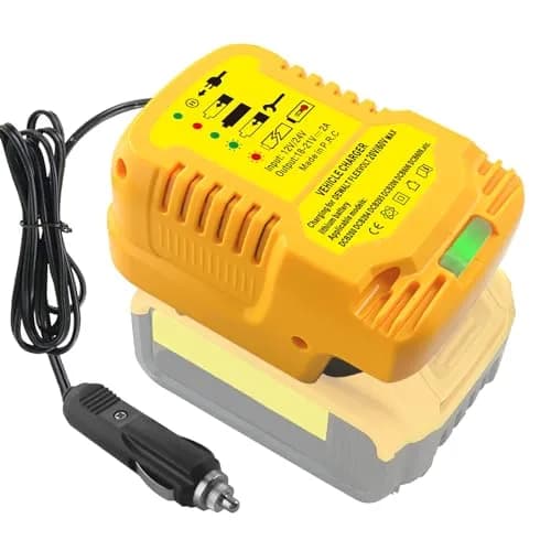 TPDL Mini Charger for Milwaukee M18 18V Battery | Compact 2A Output, 100-240V Input — CAR Charger for Dewalt