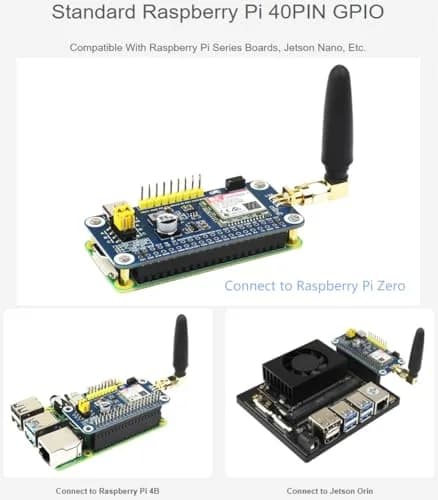 Wonrabai SIM7028 NB-IoT HAT for Raspberry Pi 5/4B/3B+/2B/Zero/Zero 2W | Global Band NB-IoT Support thumbnail 3
