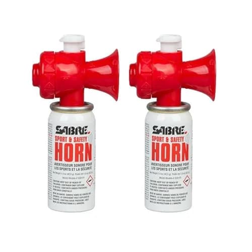 SABRE Sport and Safety Horn, 130 dB Air Horn, 60 ¼ Second or 25 ½ Second Bursts | Compact, Audible Up To ½ Miles thumbnail 1
