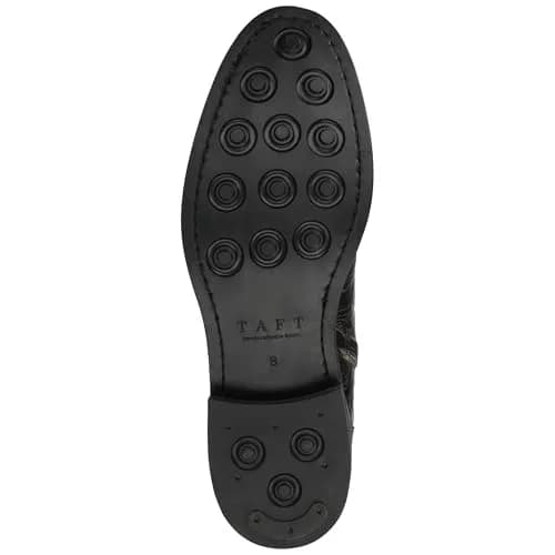 TAFT Mens Lewis Genuine Leather Floral Embossed Sidezip Ankle Boot 13 Medium | Cushioned Block Heel Casual Dress Shoe thumbnail 6