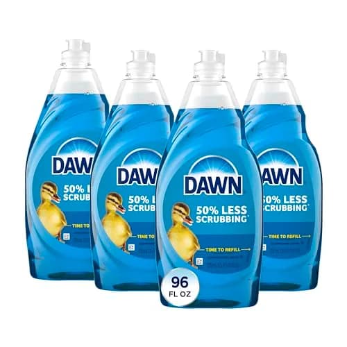 Dawn Ultra Dish Soap, Original, 4x24 Fl Oz | Powerful Grease & Wildlife-Safe Formula thumbnail 1