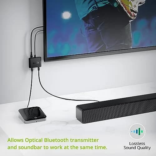 LiNKFOR 1x2 Optical Audio Splitter 1 Input 2 Output | Splits Digital Audio for Home Theatre, Xbox, PS5/PS4, Soundbars thumbnail 4
