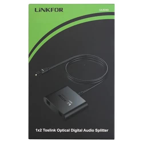 LiNKFOR 1x2 Optical Audio Splitter 1 Input 2 Output | Splits Digital Audio for Home Theatre, Xbox, PS5/PS4, Soundbars thumbnail 9